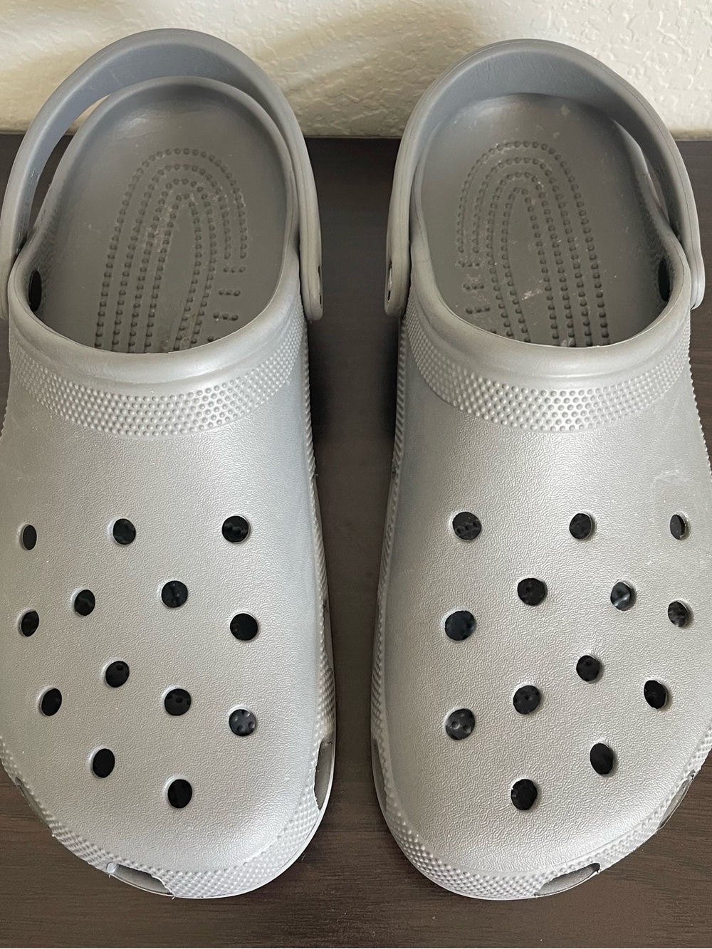Crocs Classic Clogs Grey Men's Size 14 Slip On Water Shoes